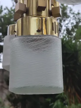 Lámpara vintage Gaetano Sciolari 7 tulipas