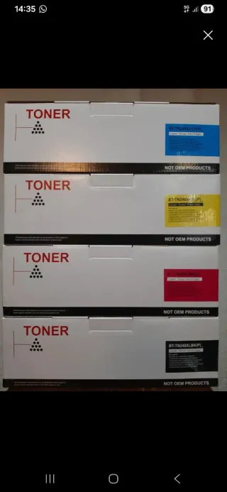 Pack 4 Toners Brother TN248XL Genéricos