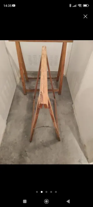 Caballetes de madera para pintor