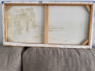 Cuadro playa la barrosa y castillo sancti petri