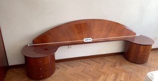 Cabecero cama con mesillas de madera