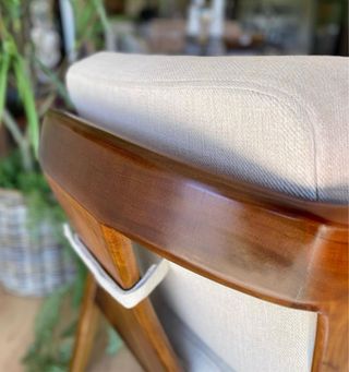 Sillón Moycor Madera Mindi Beige