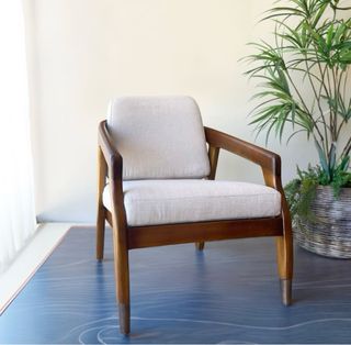 Sillón Moycor Madera Mindi Beige