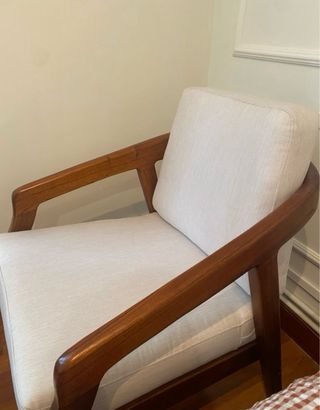 Sillón Moycor Madera Mindi Beige