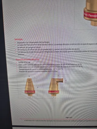 Flamco Flexvent Pro Rp 1/2 Válvula Purga Aire