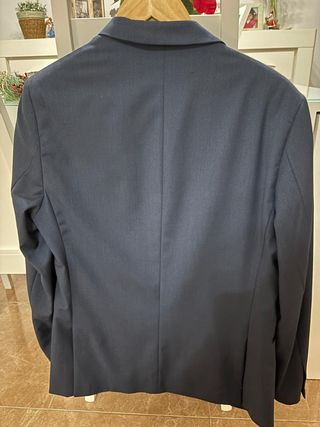 Chaqueta de traje azul hombre