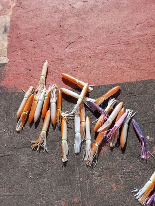 Señuelos calamar pesca barco