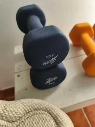 2 Pesas 3kg azules