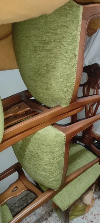 Pack 6 sillas comedor vintage estilo Reina Ana.