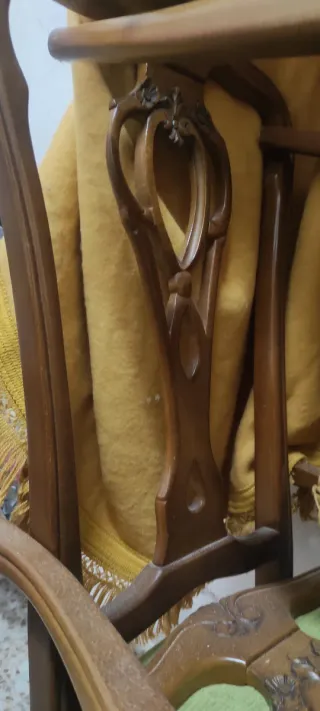 Pack 6 sillas comedor vintage estilo Reina Ana.