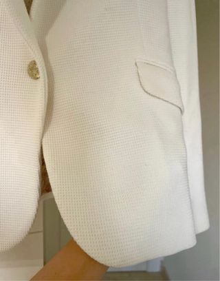 Blazer Zara Blanco Talla M