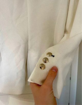 Blazer Zara Blanco Talla M