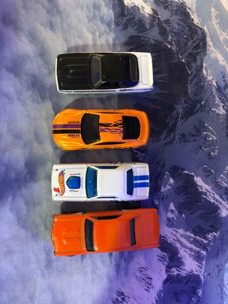 Lote 4 Muscle Cars Americanos HotWheels