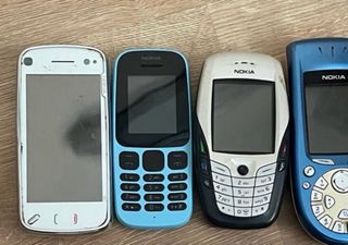Nokia Móviles Azul y Blanco