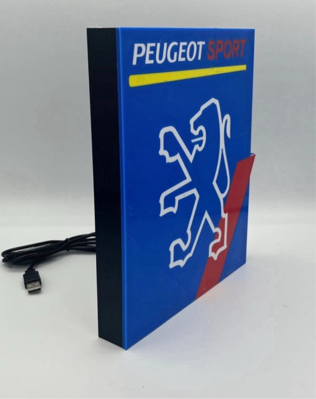 Letrero Luminoso Peugeot Sport