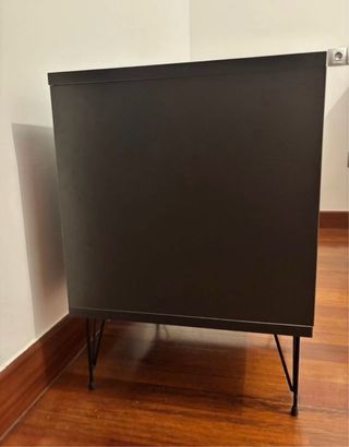 Mesilla de noche madera y metal