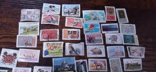 Lote de sellos postales variados