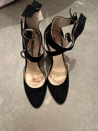 Zapatos tacón Zara Basic negros talla 38