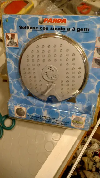 Soffione doccia PANDA snodato 3 getti