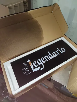 Cartel Luminoso Ron Legendario