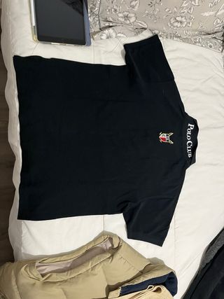 Polo Club Polo Negro y Rojo Talla M