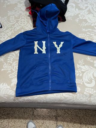Sudadera New York Talla M Azul