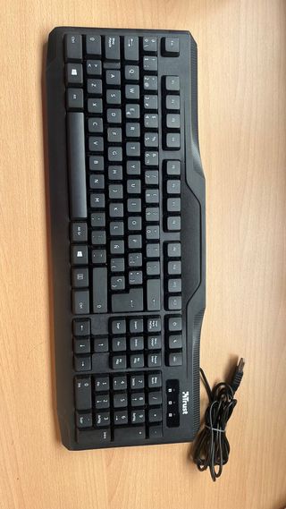 Teclado Trust Negro con Cable