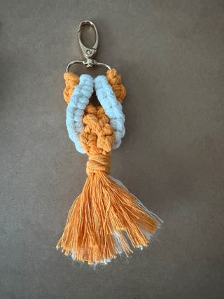 Portachiavi macramè multicolore