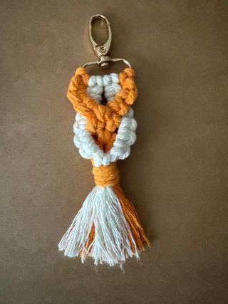 Portachiavi macramè multicolore