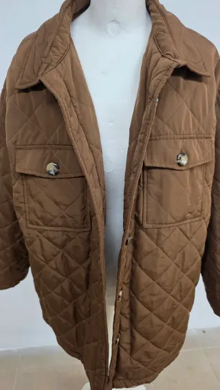 Chaqueta acolchada marrón talla XXL