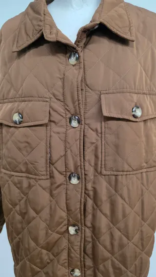 Chaqueta acolchada marrón talla XXL