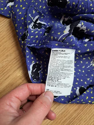 Blusa Bimba y Lola Estampada Talla XS