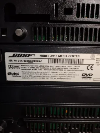 Amplificador AV 18 Bose Plata/Negro