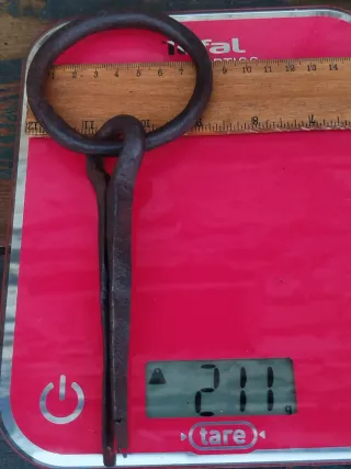 Argolla antigua de forja. Tirador