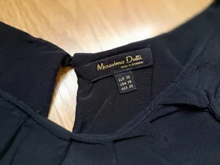 Blusa Massimo Dutti Negra Talla XS