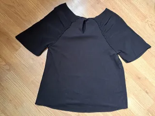 Blusa Massimo Dutti Negra Talla XS