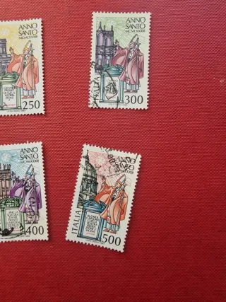 Set 4 Francobolli Italia Anno Santo MCMLXXXI