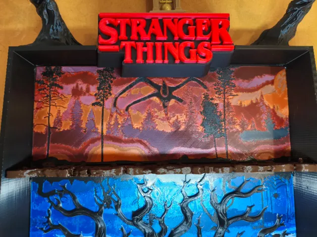 Stranger Things Diorama expositor 3D.