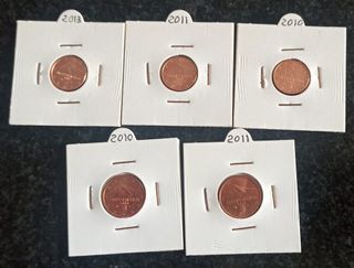 MONEDAS DE ESLOVAQUIA DE 1 Y 2 CTS
