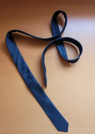 Corbata Primark Azul Marino Texturizada