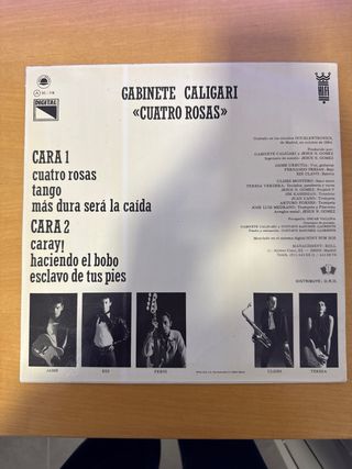 Vinilo Gabinete Caligari - Cuatro Rosas