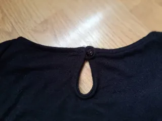 Camiseta Zara Vintage estilo gótico volantes M