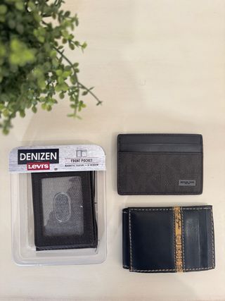 Lote Billeteras Guess, Michael Kors y Levis