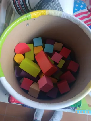 Bloques de Construcción Madera Infantil