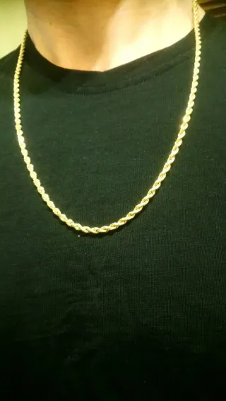 Cadena Salomónica Oro 14K Gruesa