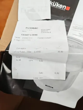 Picadora Küken 700W 1-2-3 Cuchilla Inox