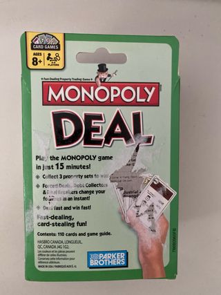 Monopoly Deal Juego Nuevo Precintado Inglés