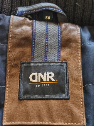 Chaqueta/abrigo de cuero marrón