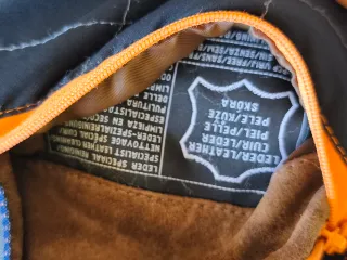 Chaqueta/abrigo de cuero marrón