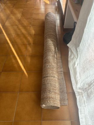 Alfombra Yute Beige y Marrón